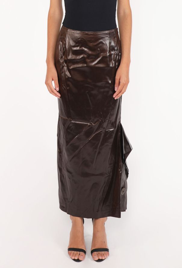 John Galliano Asymmetrical Satin Skirt, 2001 - 3