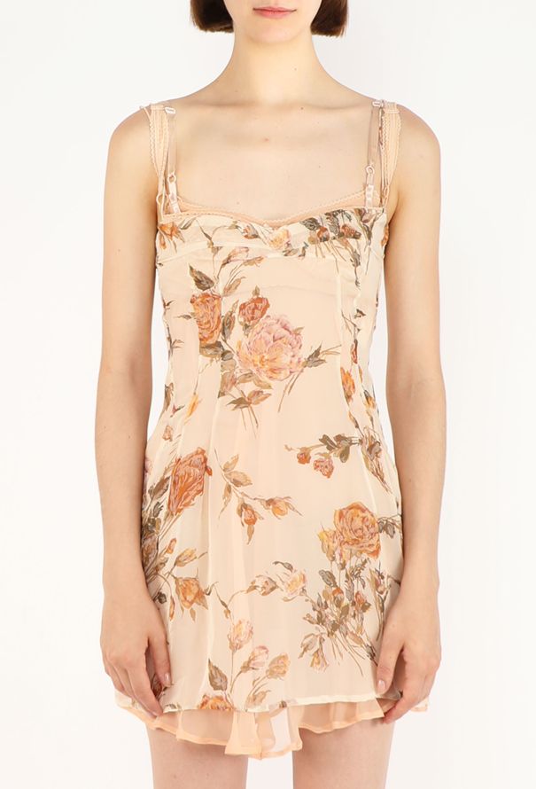 Dolce & Gabbana Layered Chiffon Bustier Dress, 1990s - 4
