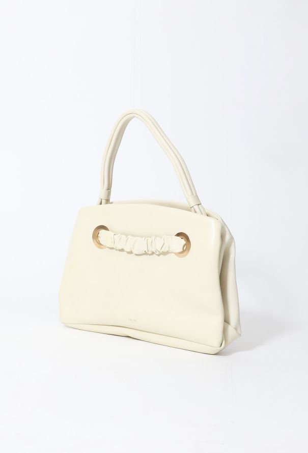 Céline S/S 2018 Cream Eyelet Bag - 3