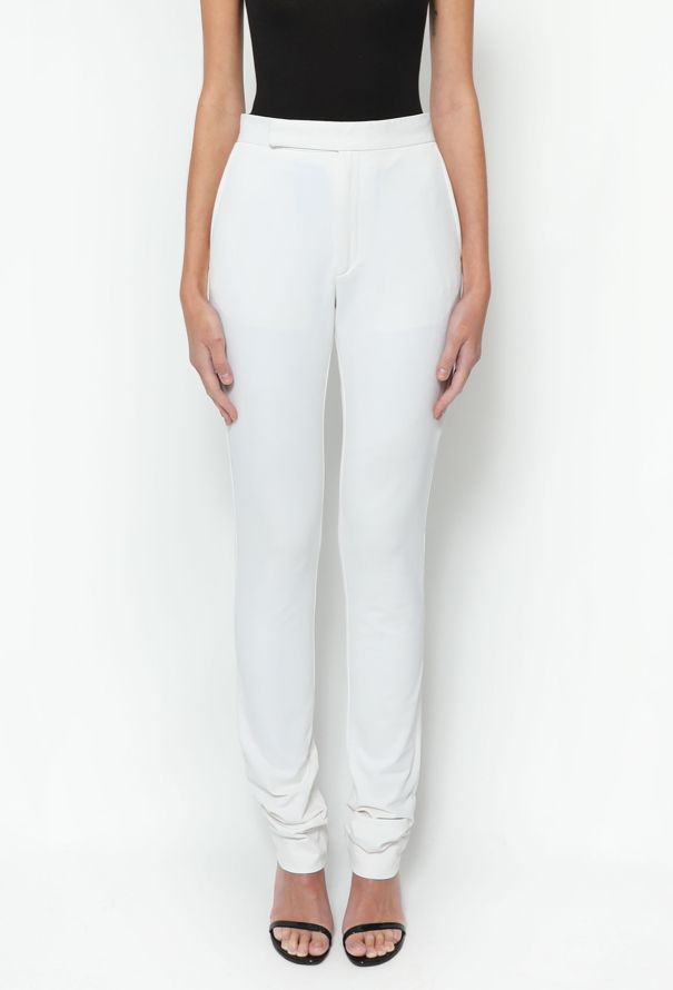 Céline F/W 2017 Tapered Twill Trousers White - 3