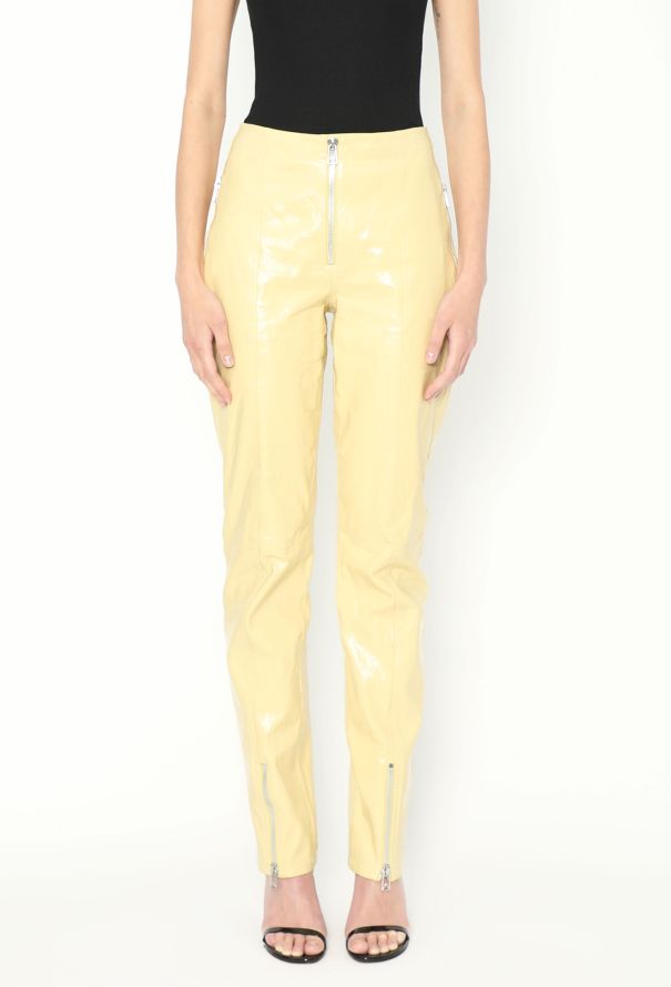 Bottega Veneta F/W 2021 Leather Zipper Trousers - 4