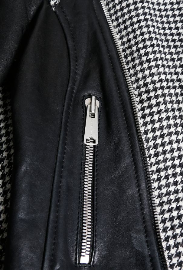 Balenciaga Houndstooth Biker Jacket - 6