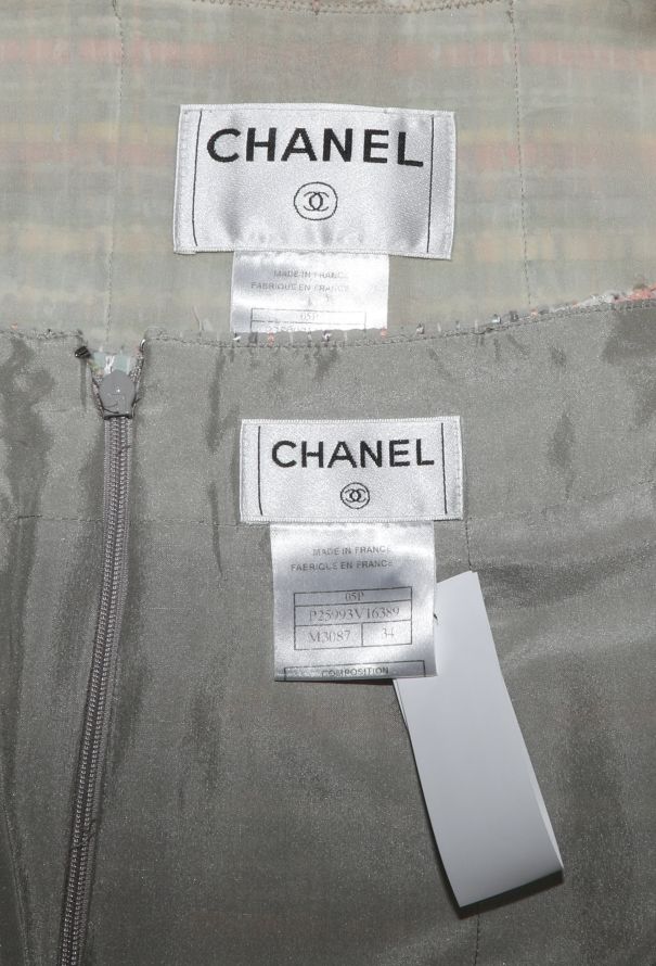 Chanel ICONIC S/S 2005 Pastel Silk Tweed Ensemble - 8