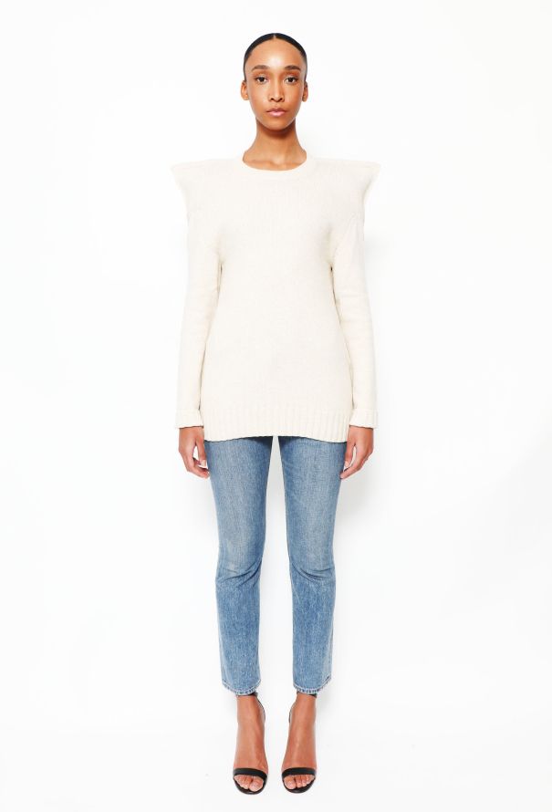 Céline Sculpted Shoulder Sweater - 2