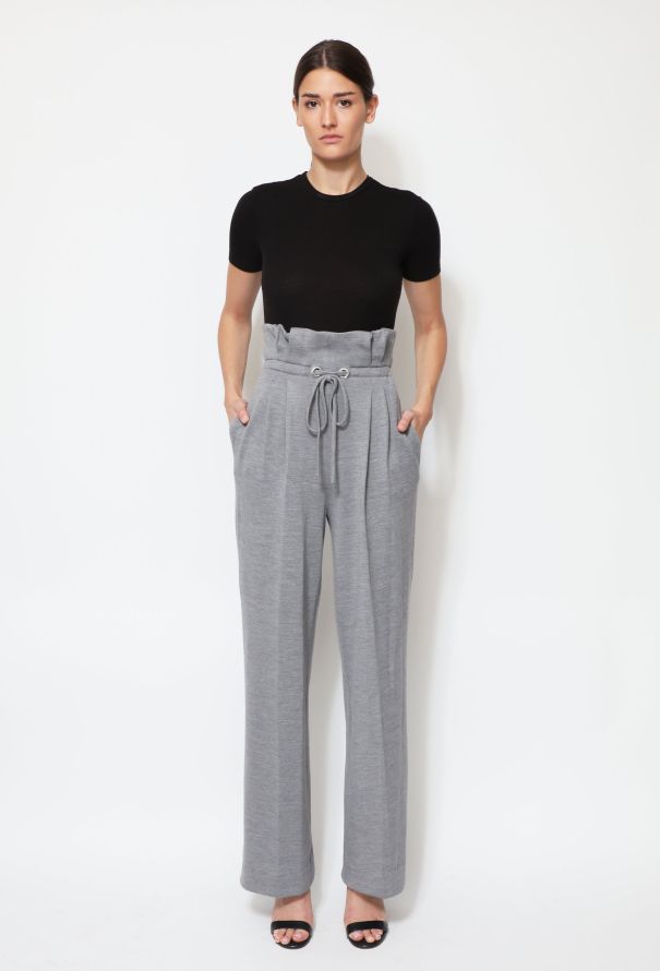 Rodarte F/W 2014 Grey Wide-Leg Trousers - 5