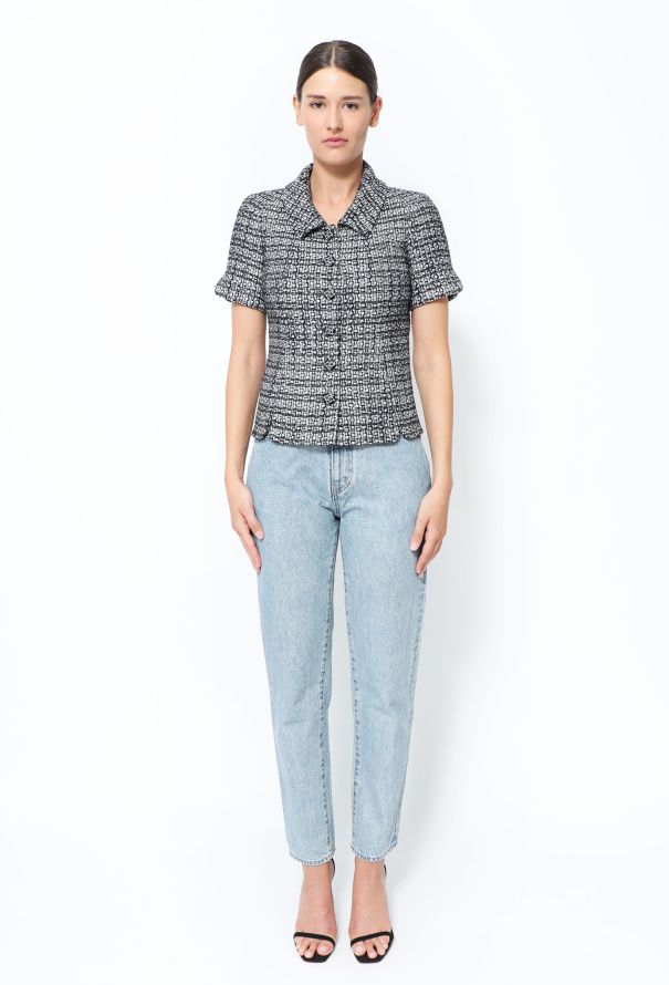 Chanel 2019 Lamé Tweed 'CC' Ensemble - 7