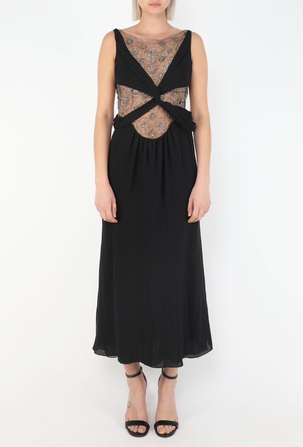 Valentino Draped Lace Bodice Dress, 2001 - 3