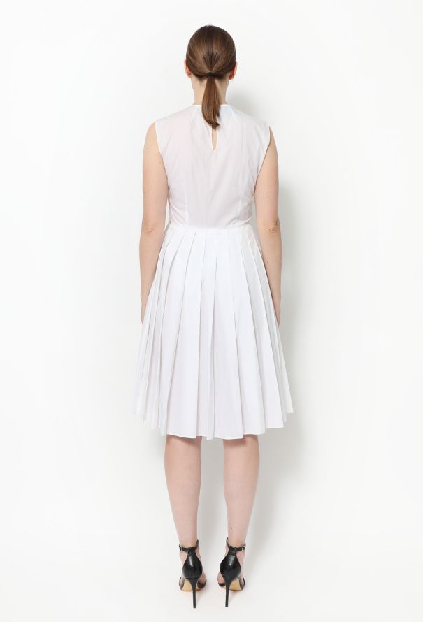 Prada Pleated Cotton Dress - 3