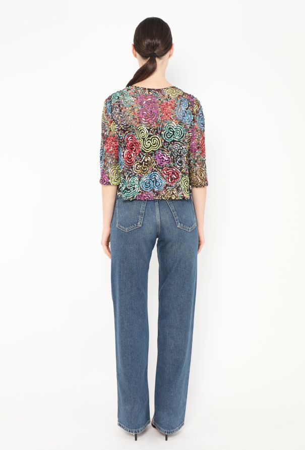 Dries Van Noten Sequin Bolero Top - 4