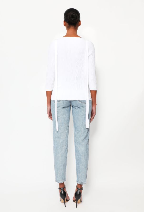 Chanel Ribbed Lavallière Top - 3