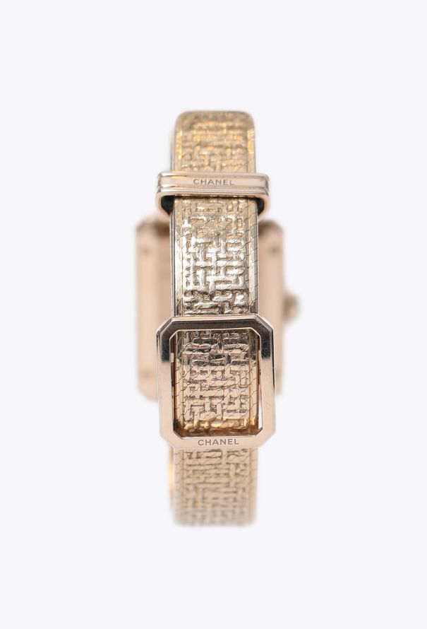 Chanel 2023 Boy-Friend Tweed 18K Gold & Diamonds Watch - 7