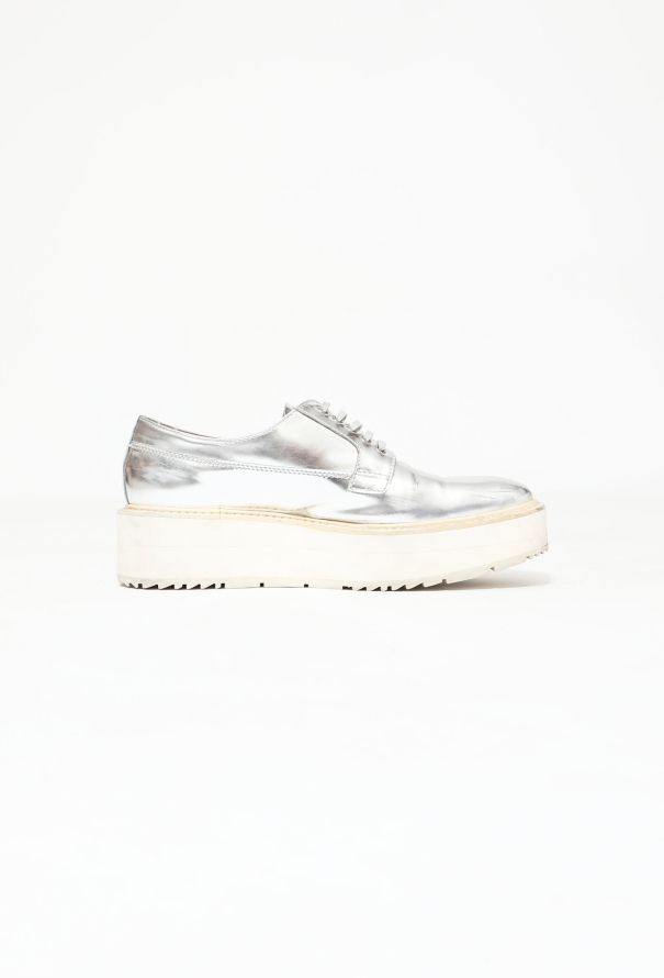 Prada S/S 2011 Metallic Platform Creepers - 1