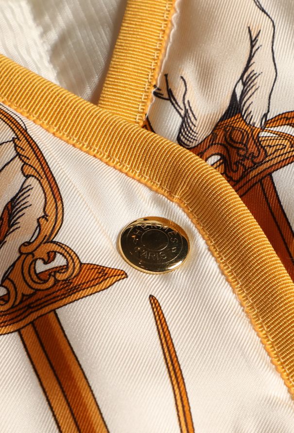 Hermès '70s ’Traité des Armes’ Silk Vest - 6