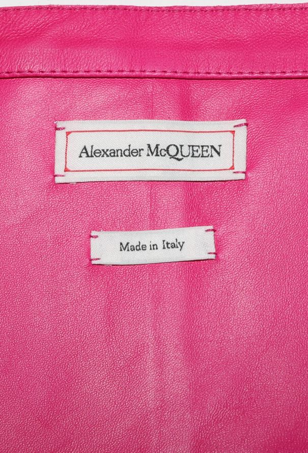 Alexander McQueen S/S 2022 Leather Lace Bustier Ensemble - 6