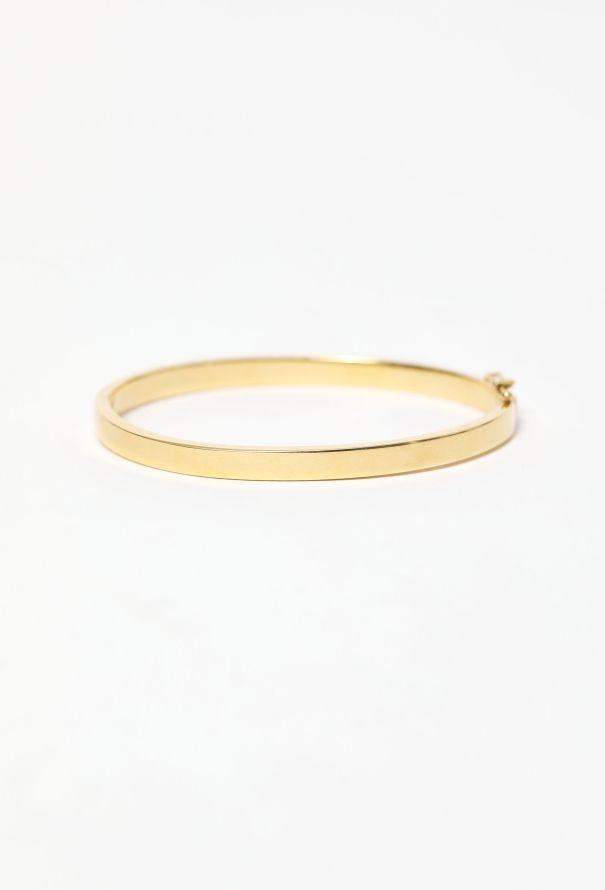 Modern Fine Jewelry Contemporary 18k Yellow Gold Bangle Bracelet - 4