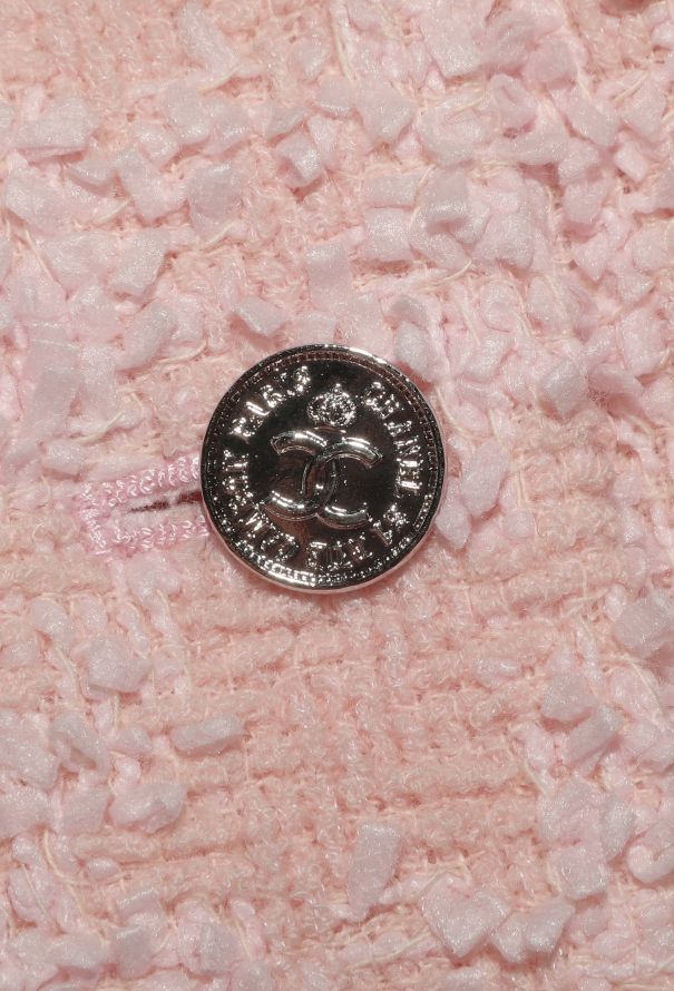 Chanel 1996 Frayed Houndstooth 'CC' Skirt - 6