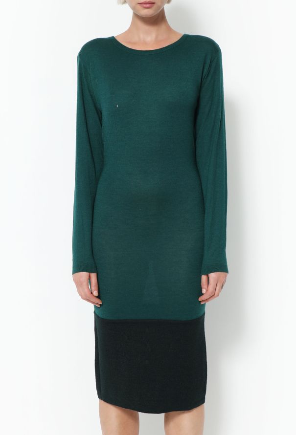 Alaïa ‘80s Cashmere Wool Trim Dress - 2