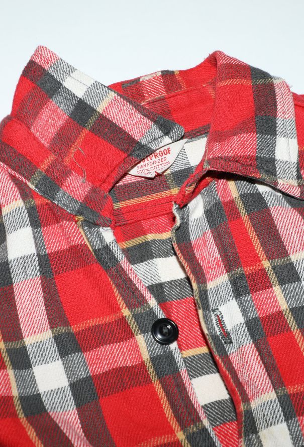 Men's Vintage 1960s Sanforized Flannel Shirt - 6