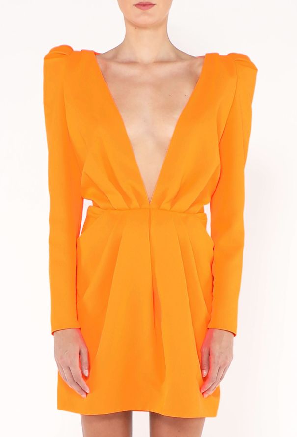 Saint Laurent F/W 2019 Sculpted Shoulder Dress - 3