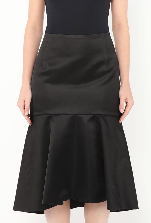 Balenciaga S/S 2019 Fluted Satin Skirt - 3