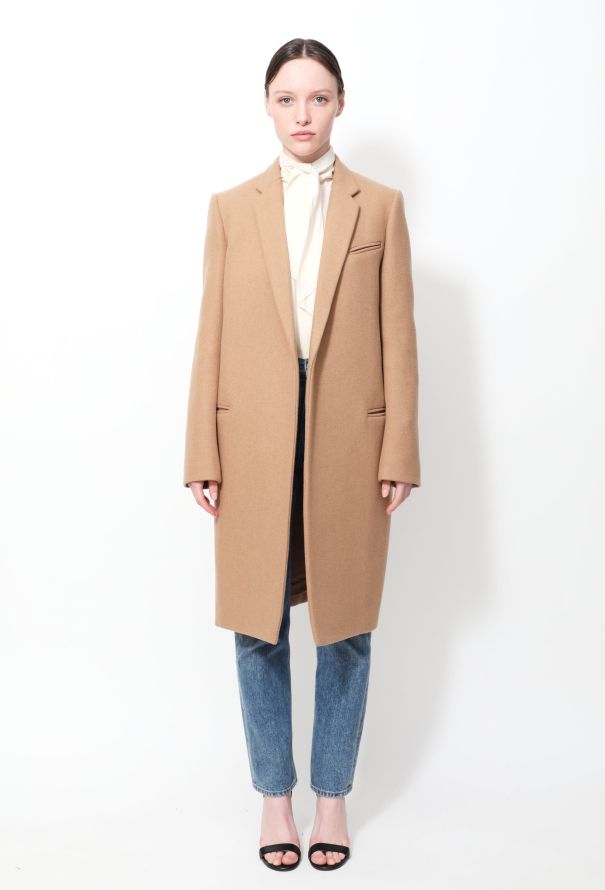 Céline Resort 2010 Camel Crombie Coat - 1