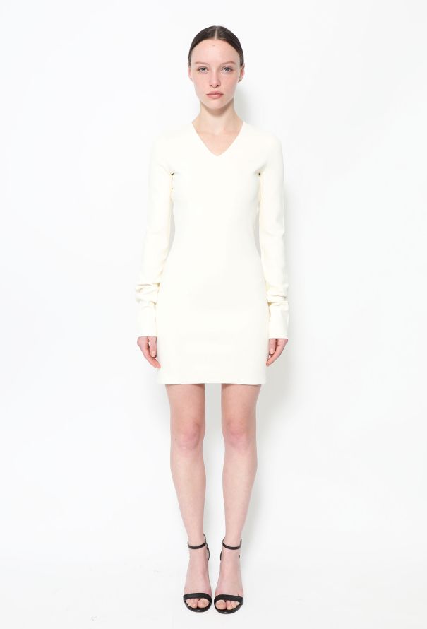 Céline V-Neck Jersey Dress - 3