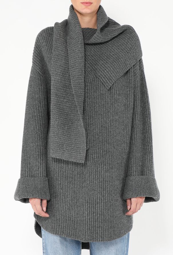 Toteme F/W 2024 Draped Scarf Sweater - 1