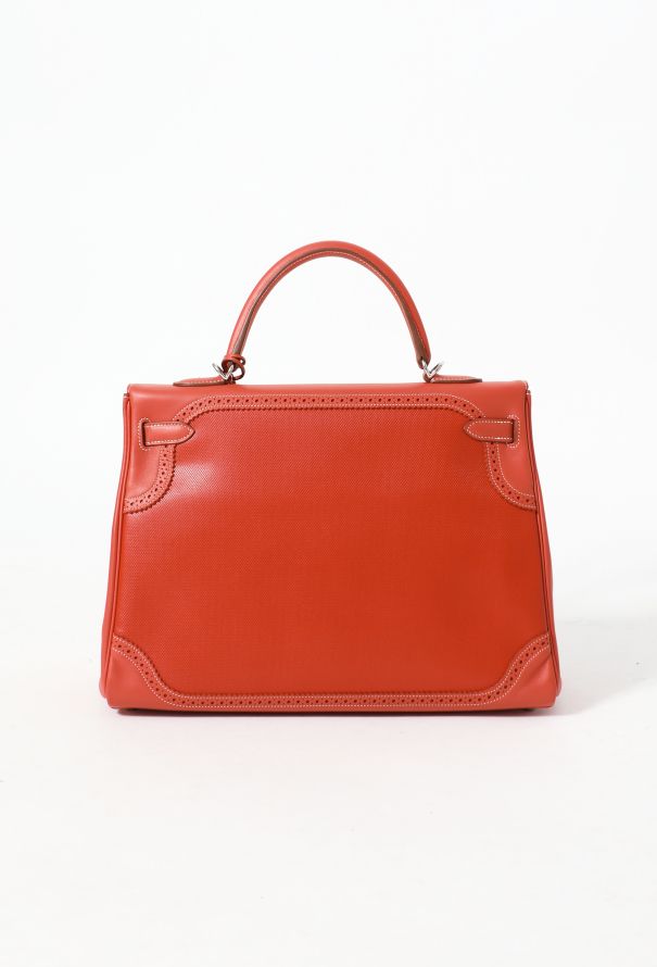 Hermès Limited Edition Sanguine Kelly Ghillies 35 - 7