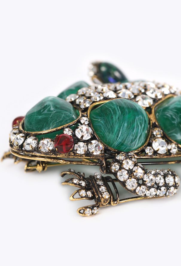 Iradj Moini Cabochon Frog Brooch, 1980s - 4