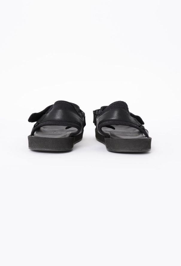 The Row 2020 Leather Hook-and-Loop Sandals - 5