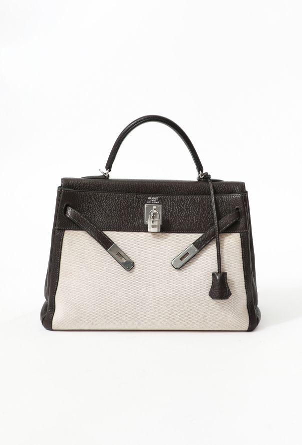 Hermès Clémence & Toile H Kelly Retourné 35 - 5