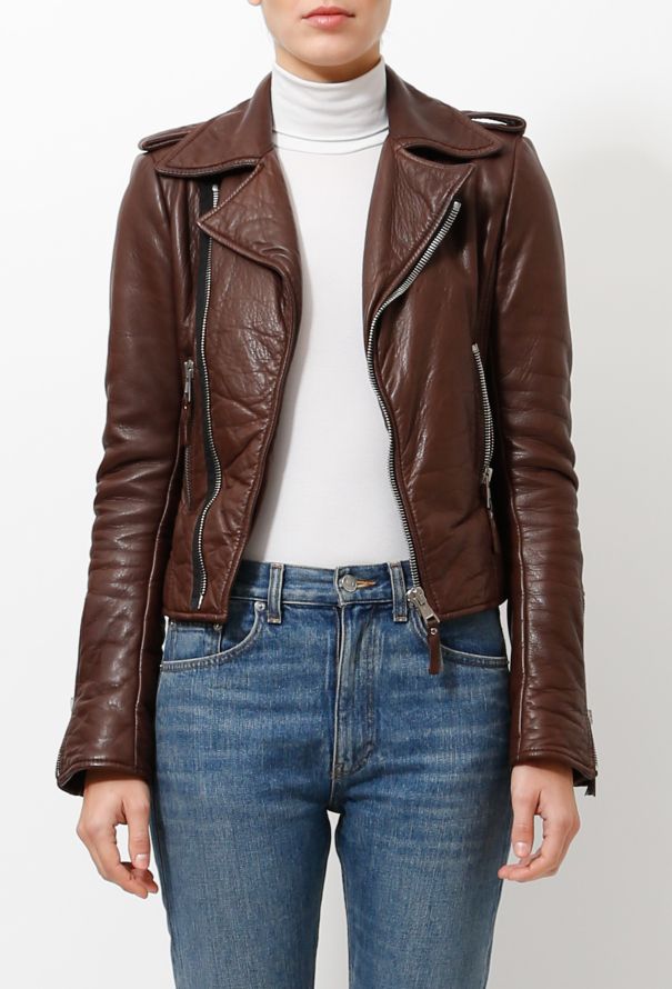 Balenciaga Biker Leather Jacket - 3