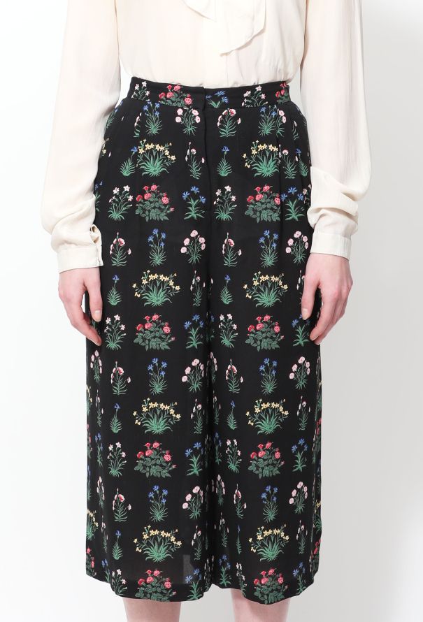 Valentino Floral Silk Skorts - 3