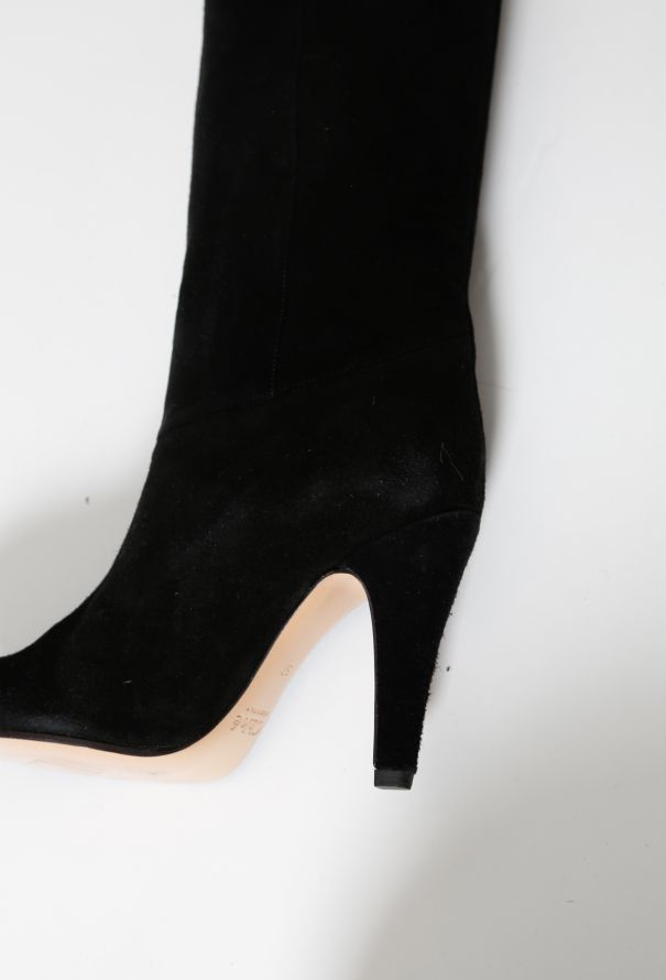 Chloé F/W 2009 Ruffled Over-Knee Boots - 9