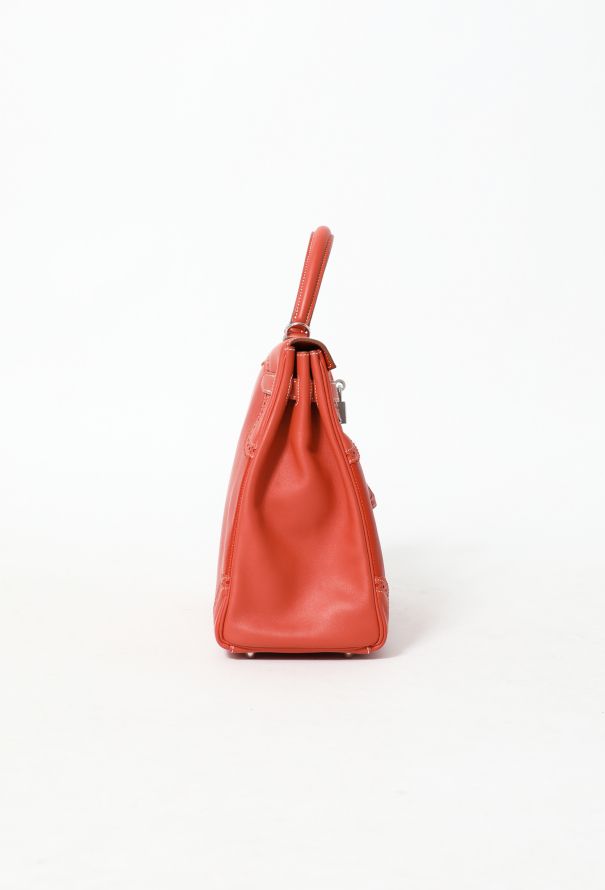 Hermès Limited Edition Sanguine Kelly Ghillies 35 - 8