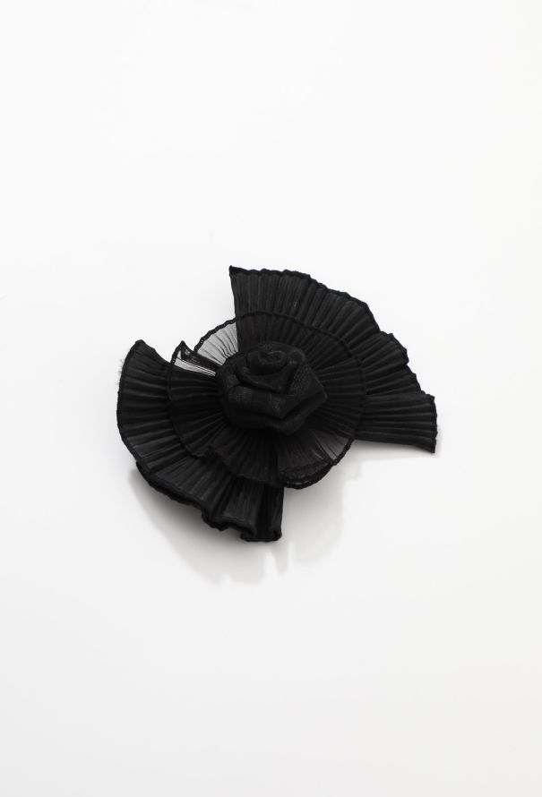 Flower Appliqué Barrette - 1