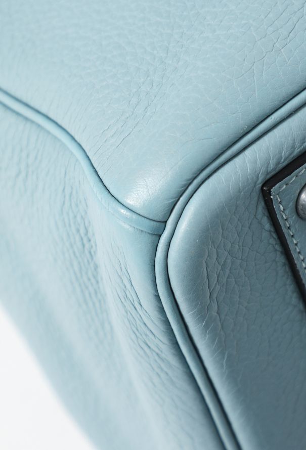 Hermès Bleu Ciel Clemence Birkin 40 - 10