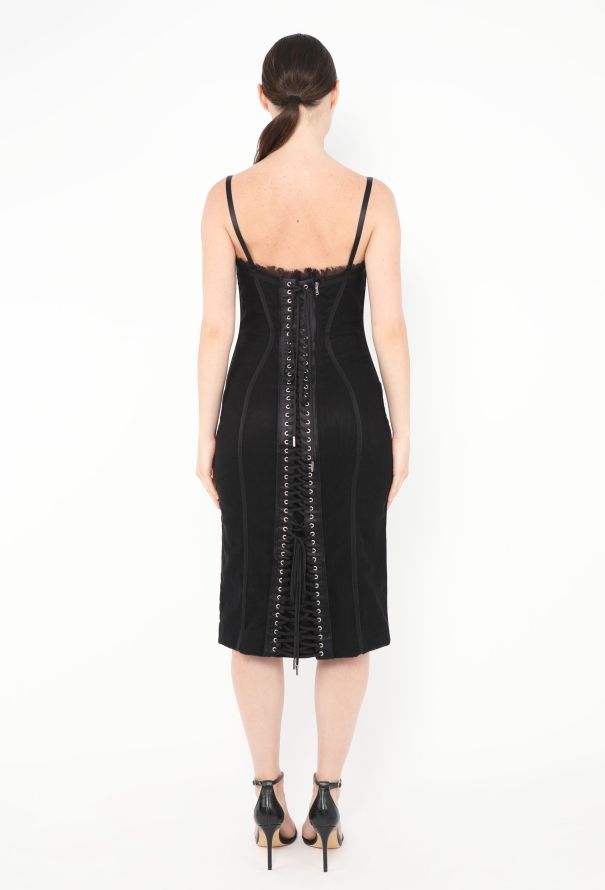 Dolce & Gabbana Late '90s Lace-up Bustier Dress - 4