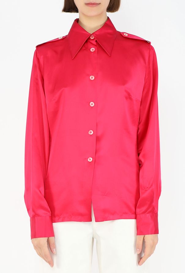 Gucci Silk Épaulette Blouse, 1996 - 2