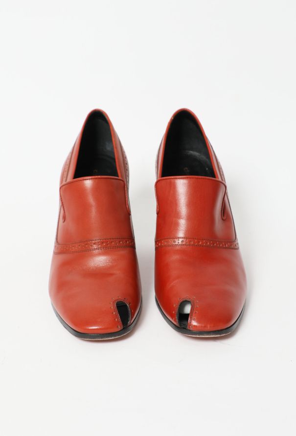 Céline Perforated Loafer Heels - 3