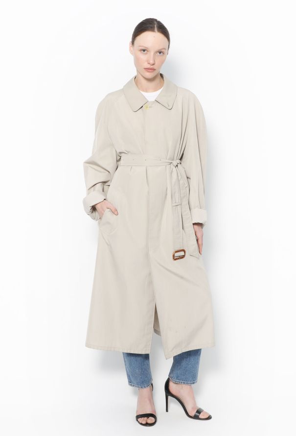 Burberry Vintage Classic Belted Trench Beige 80s - 1