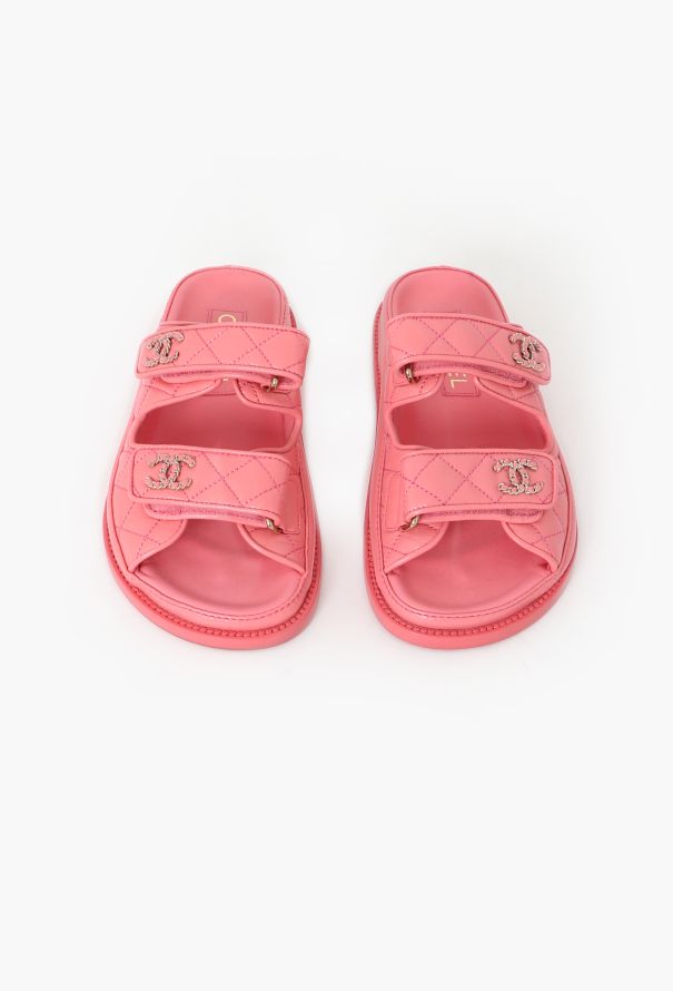 Chanel 2024 Quilted Chainlink 'CC' Sandals - 3