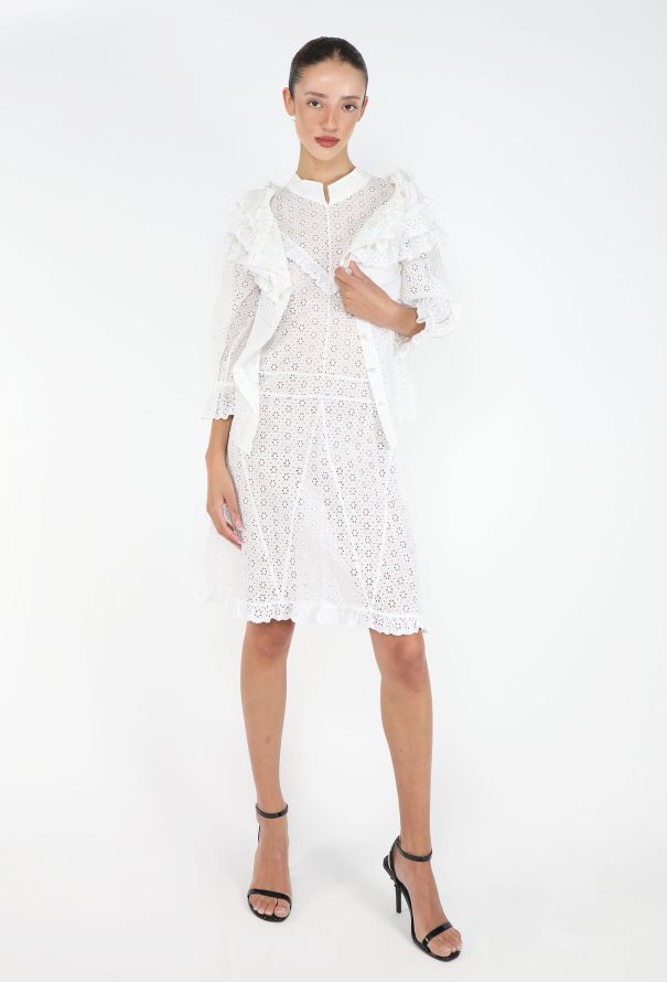 Chanel S/S 2001 Broderie Anglaise Dress - 5