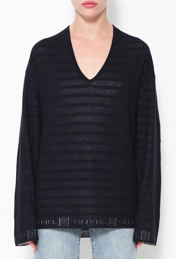 Chanel Marinière V-Neck Tunic - 1
