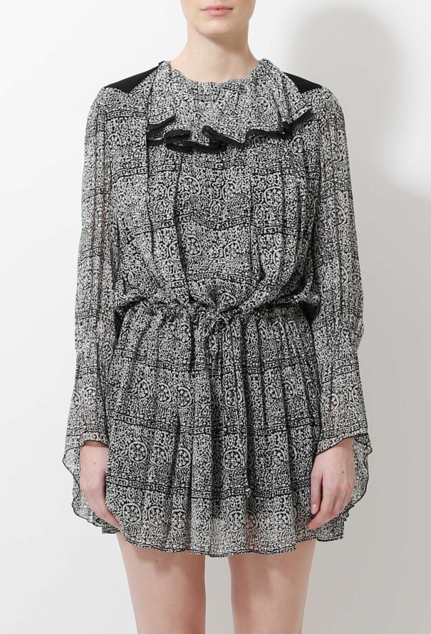 Balenciaga 2013 Ruffled Graphic Dress - 2