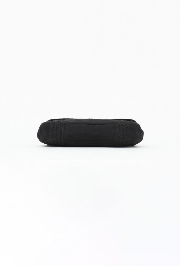 Chanel Black Jersey Flap Bag - 6