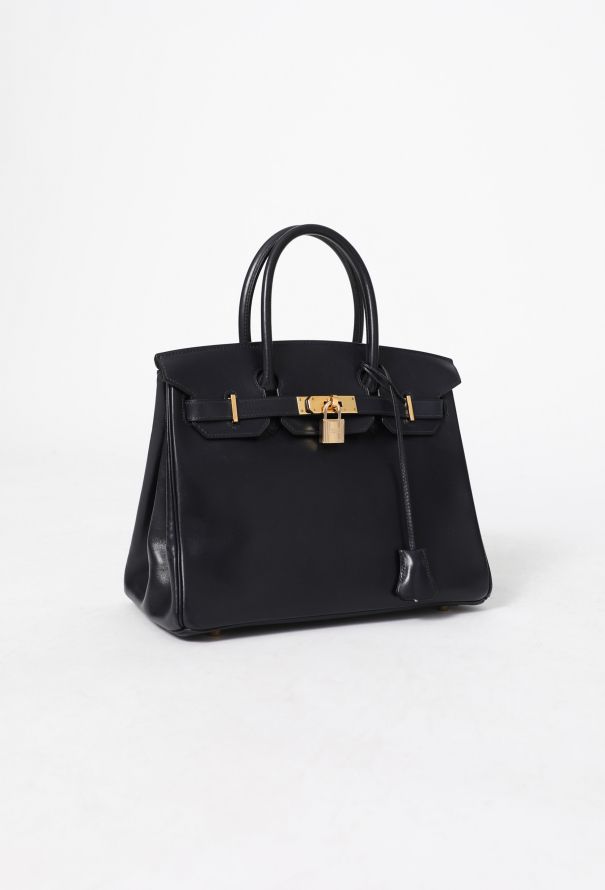 Hermès Elegant '90s Bleu Nuit Box Birkin 30 - 3