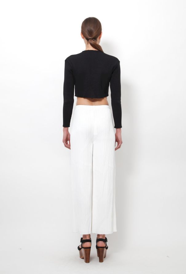 Proenza Schouler Proenza Schouler Flared Pleated Pants in White – S/S 2016 - 4