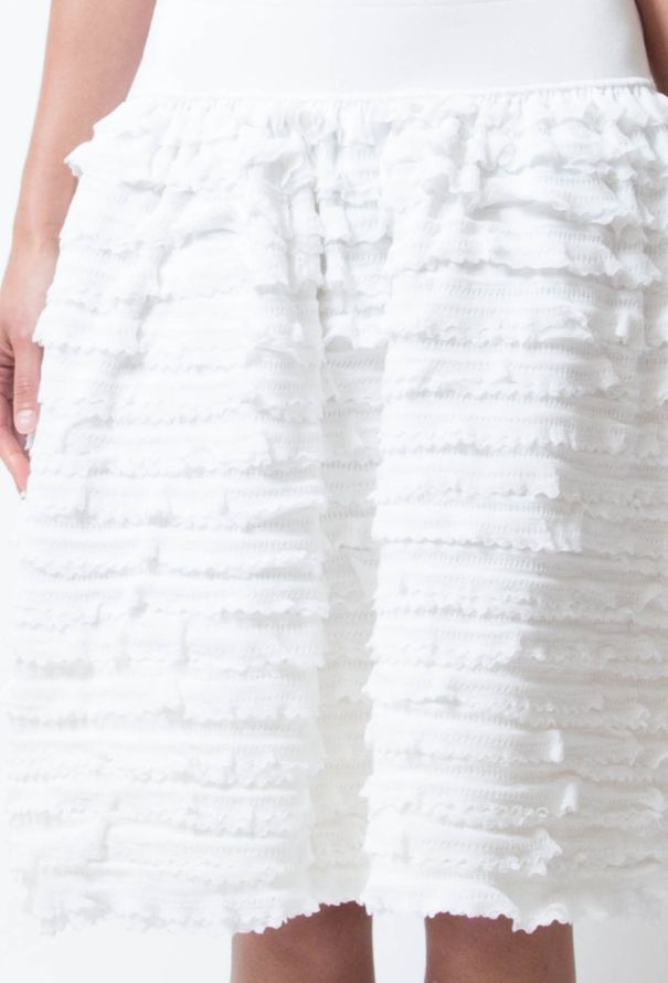 Alaïa White Ruffle Dress - 4