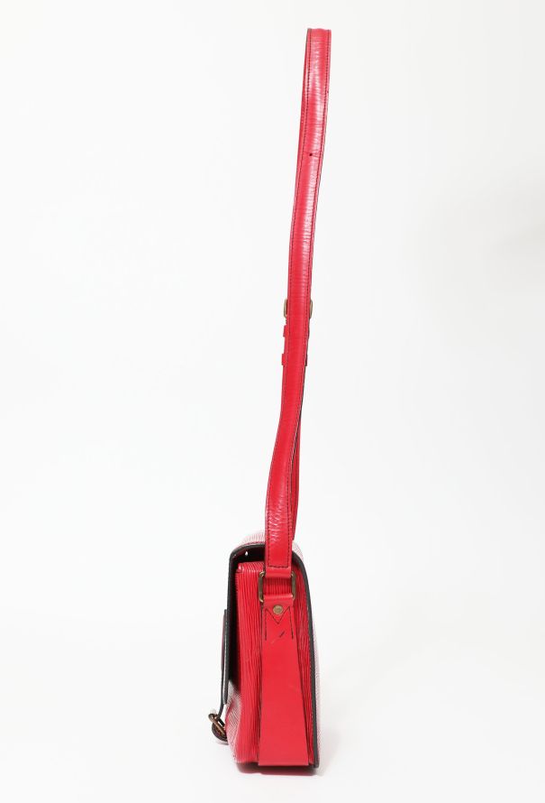 Louis Vuitton Red Epi Cartouchiere Bag - 4